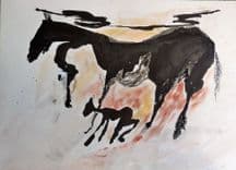 Cheval sur une paroi — Claude EYRAUD