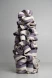 Ruban violet et blanc