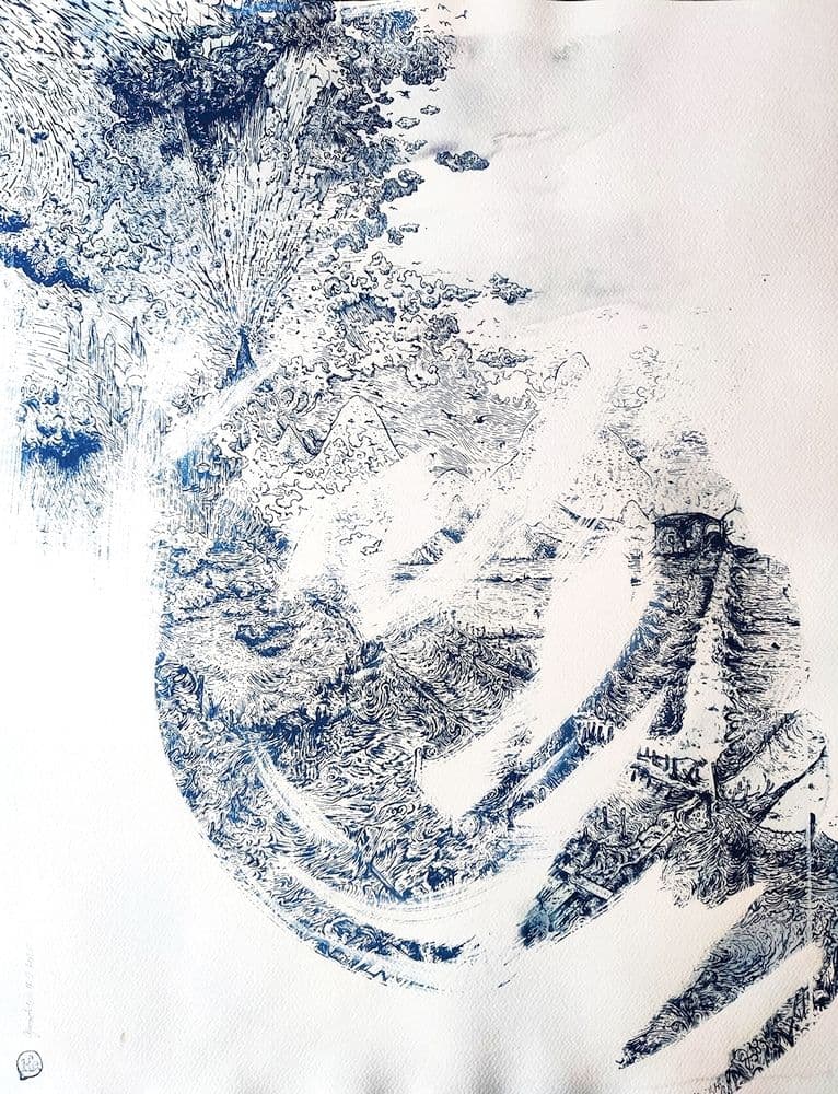 Cyanodessin n° 13 — Hugo-Pierre EXBRAYAT