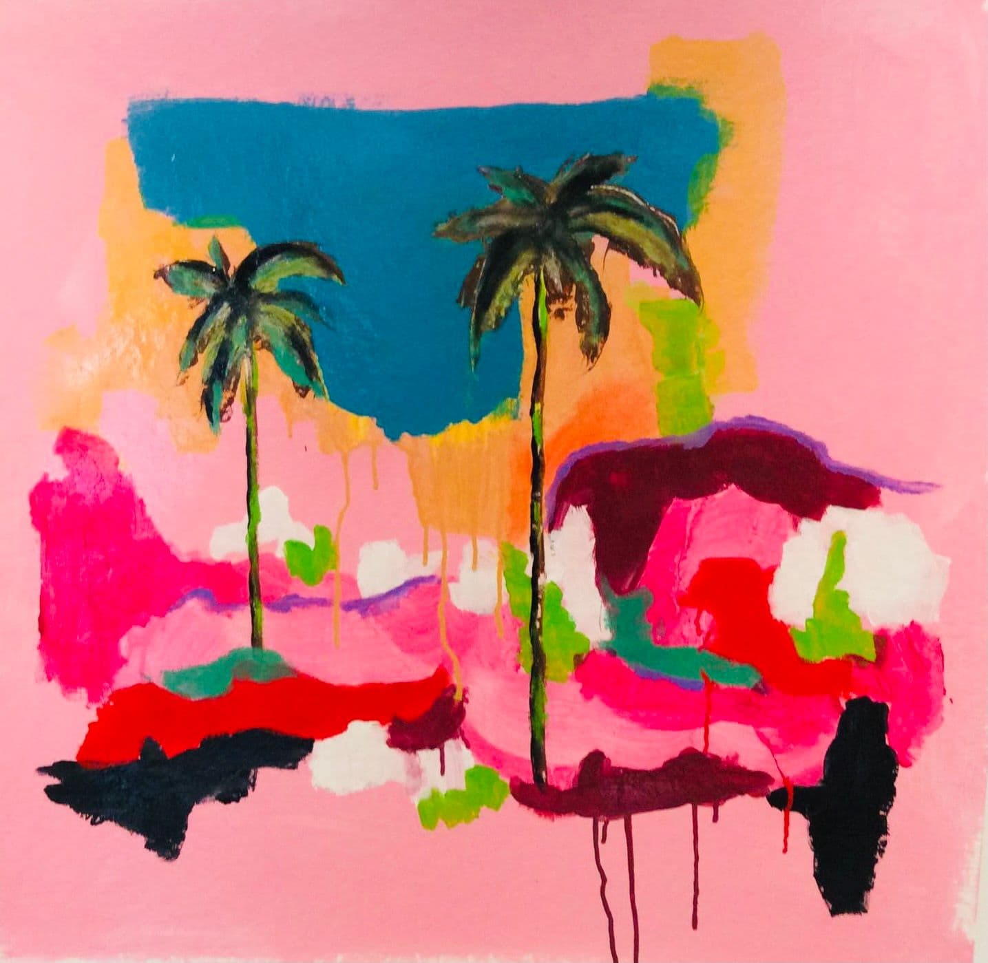 Pink palm trees 2 — Gilles Bingisser